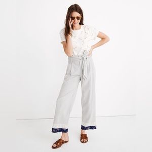 NWT Madewell x The New Denim Project Patchwork Paperbag Pants